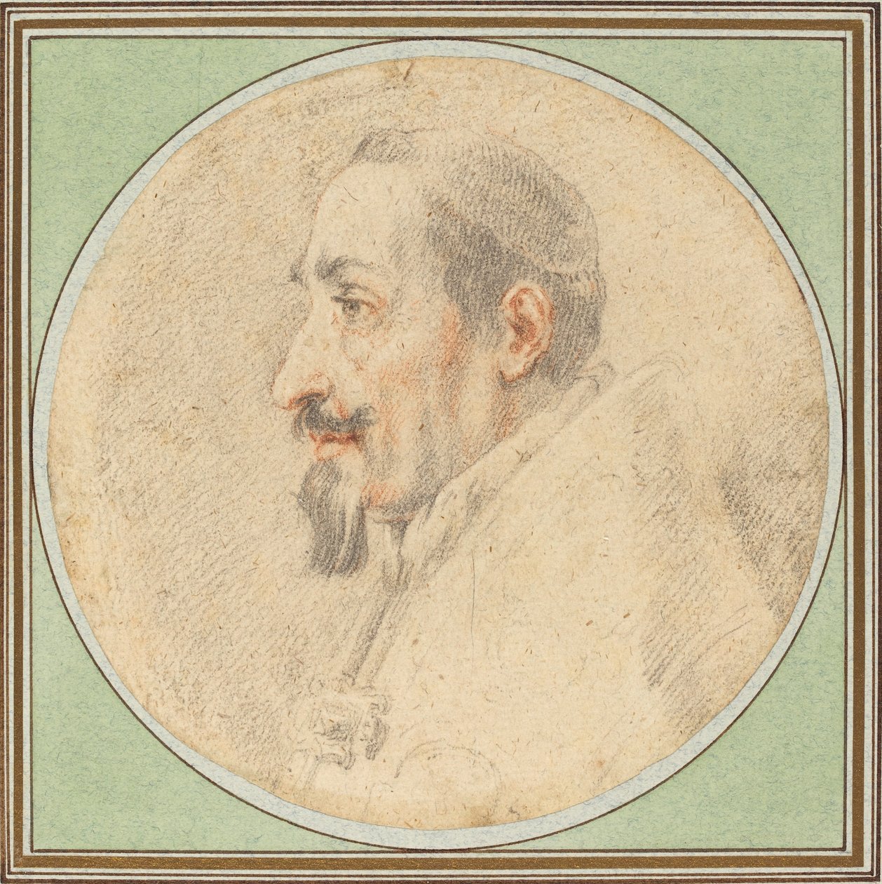 Pope Alexander VII Drawing by Andrea Sacchi