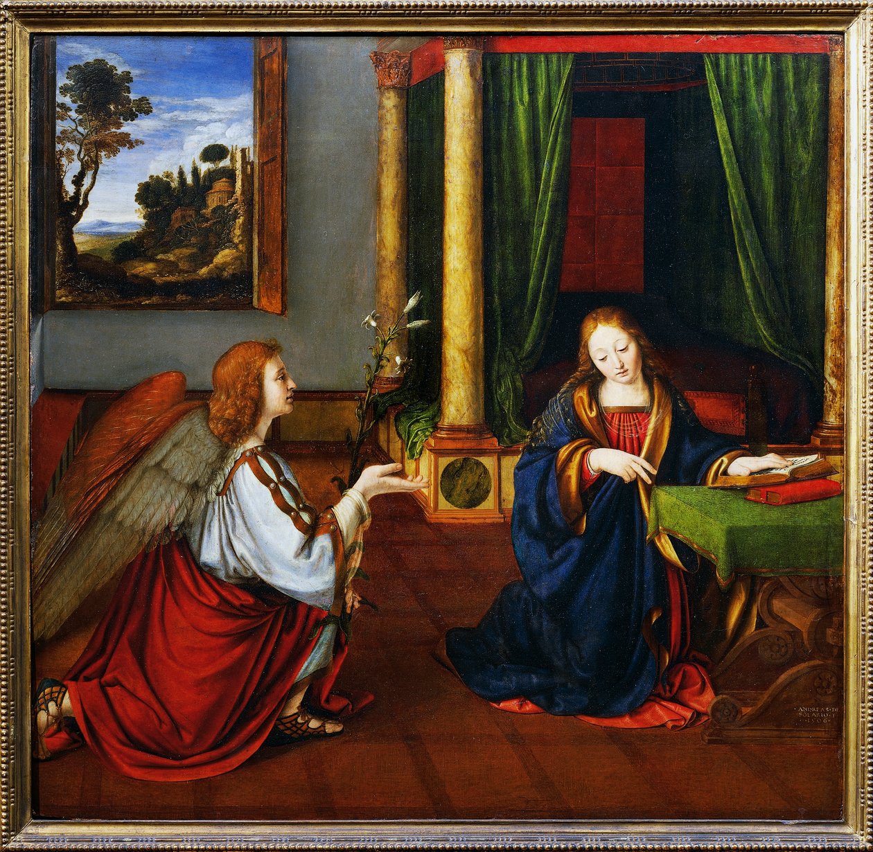 The Annunciation by Andrea Solario