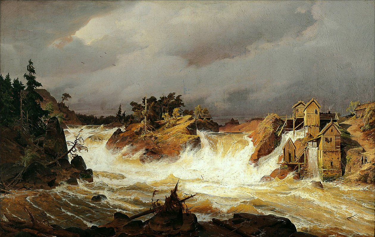 The Trollhättan Falls by Andreas Achenbach