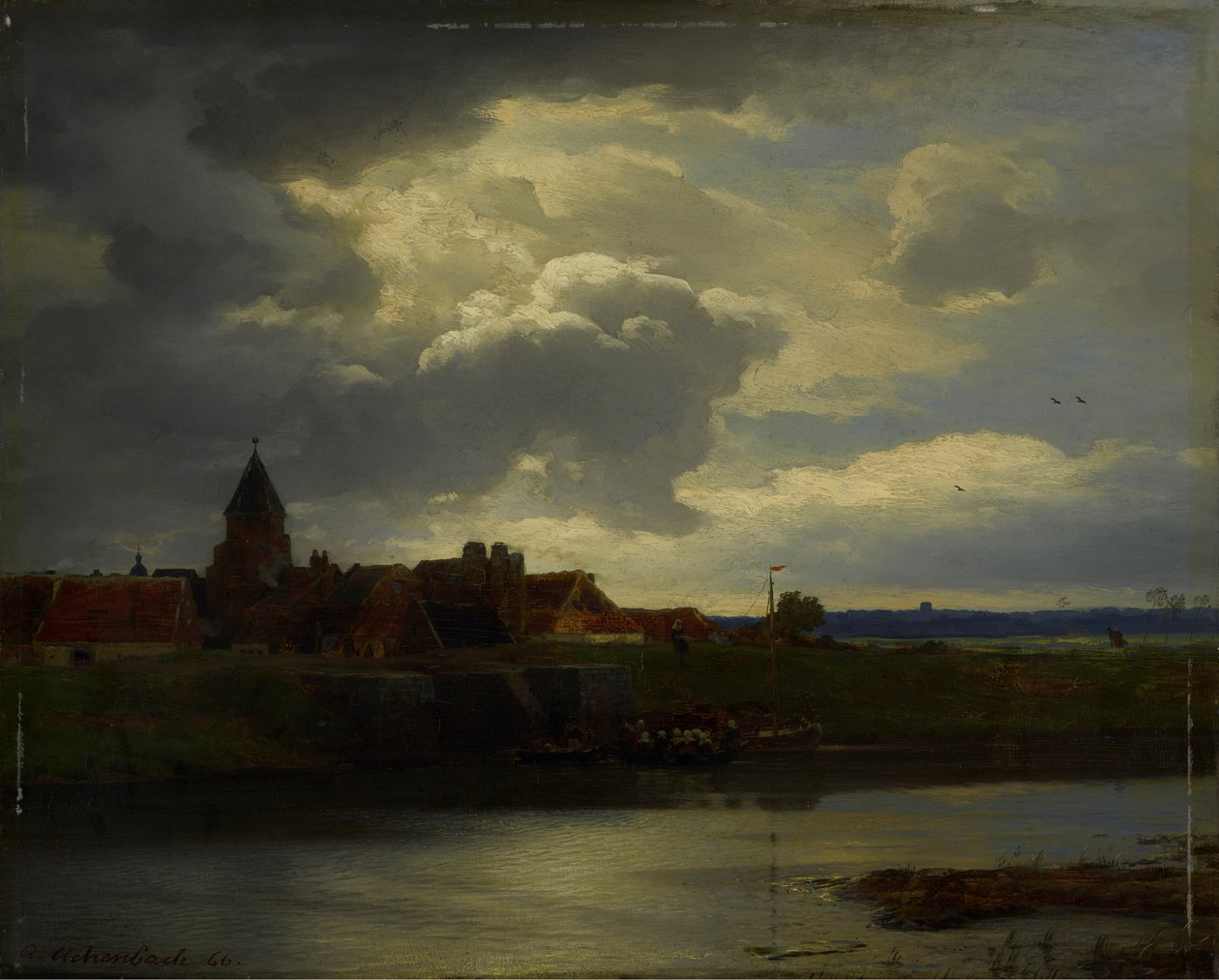 Landscape with a River by Andreas Achenbach