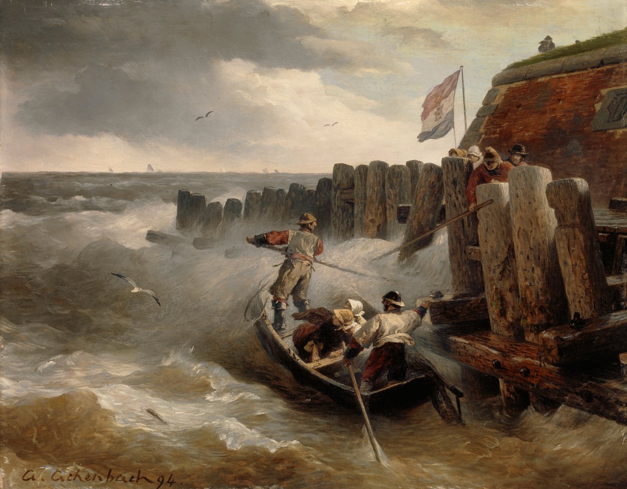 Seascape by Andreas Achenbach