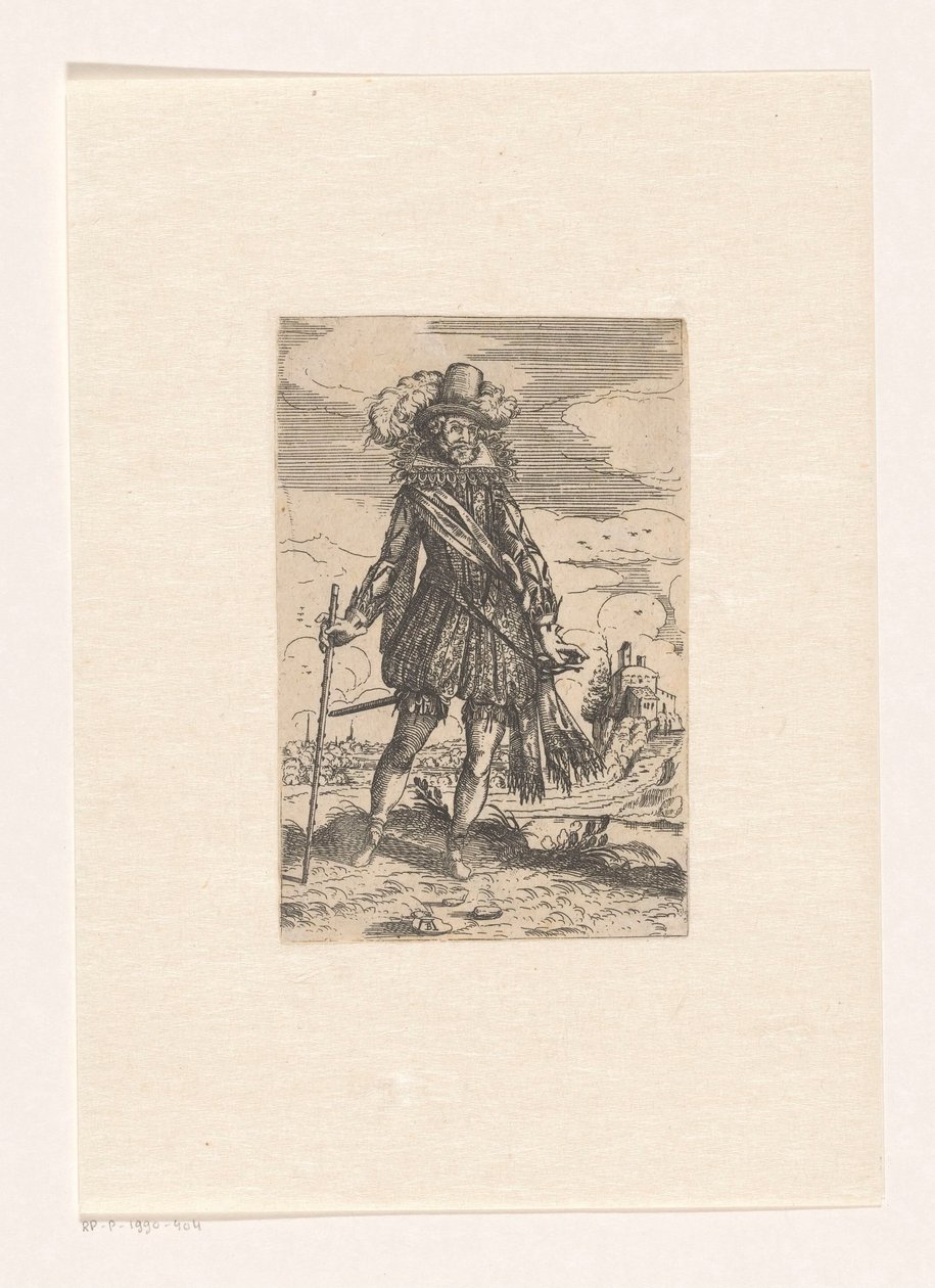 Spanish Nobleman in a Landscape by Andreas Bretschneider
