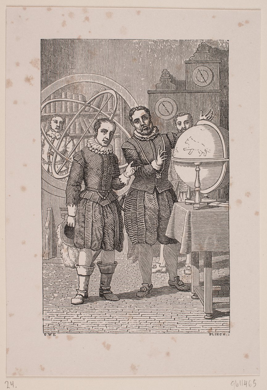Christian IV Visiting Tycho Brahe by Andreas Flinch