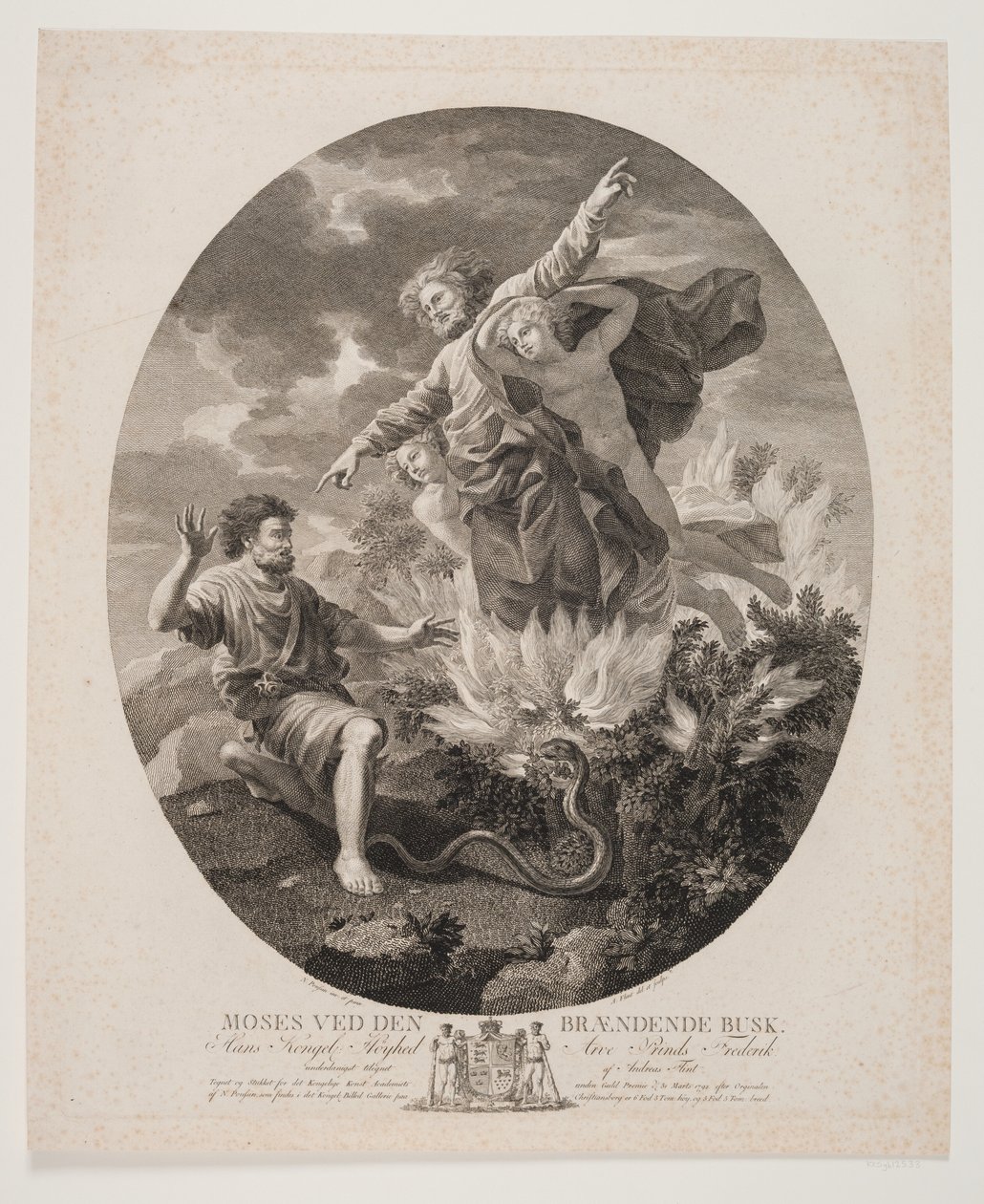 Moses with the Burning Bush by Andreas Flint