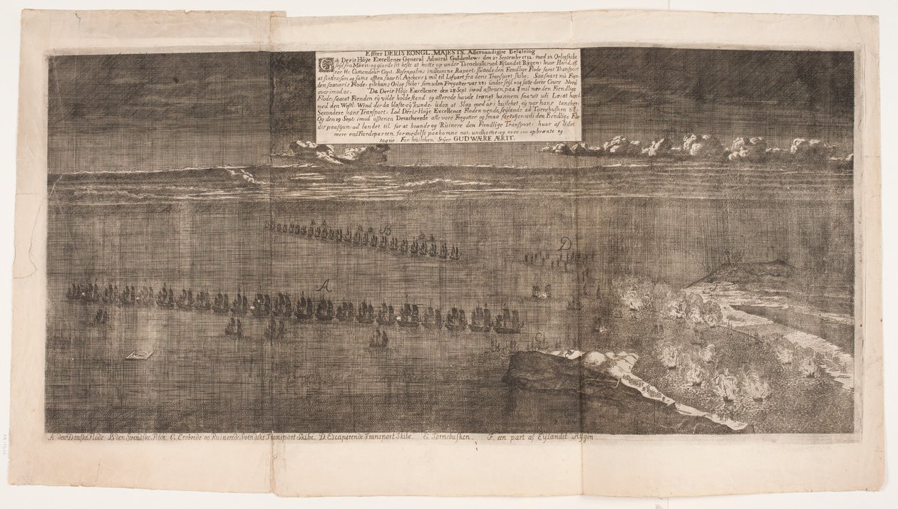 The Battle of Rügen. September 1712 by Andreas Reinhardt