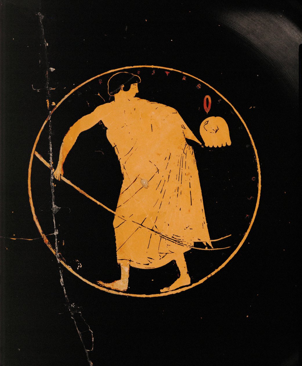 Youth Holding a Coach