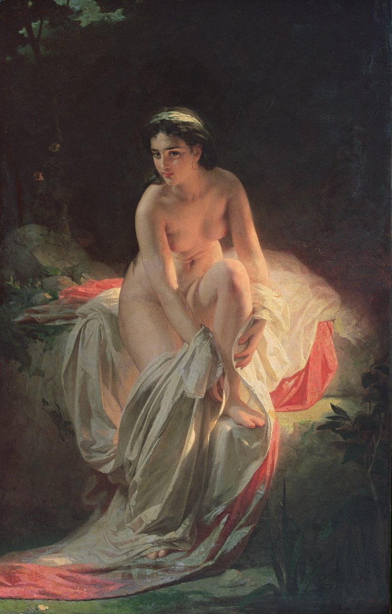 Woman Bathing by Andrej Franzowitsch Belloli