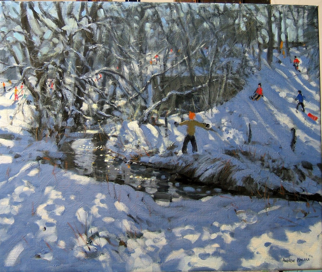 Winter Stream, Derbyshire by Andrew Macara