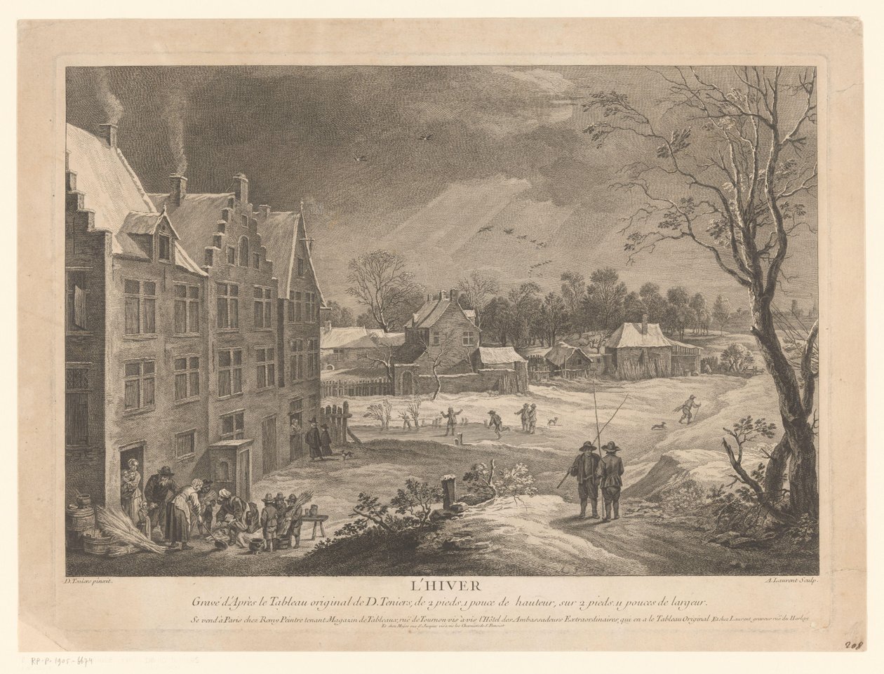 Winter Village Scene by Andrew Lawrence