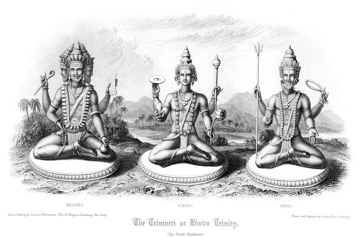 The Trimurti or Hindu Trinity by Andrew Thomas