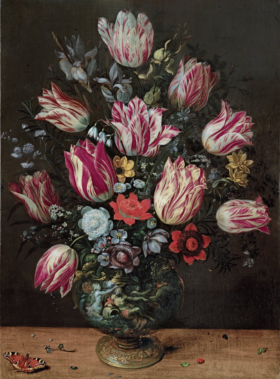 Vase with Tulips by Andries Daniels