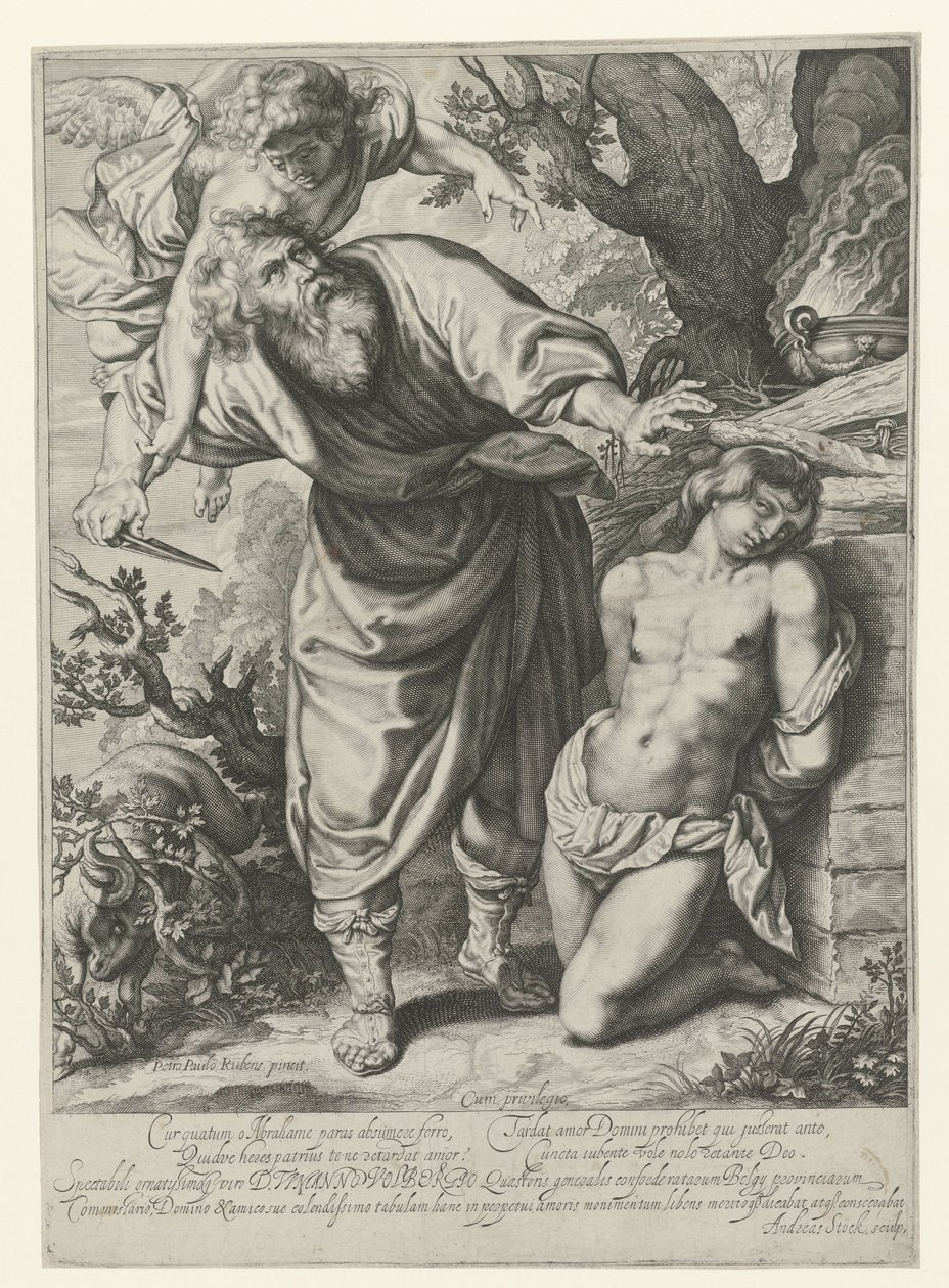 The Sacrifice of Isaac by Andries Jacobsz. Stock
