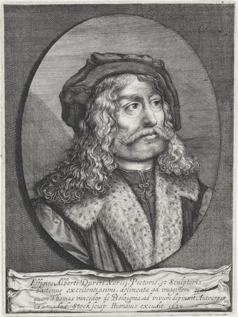 Portrait of Albrecht Dürer by Andries Jacobsz. Stock