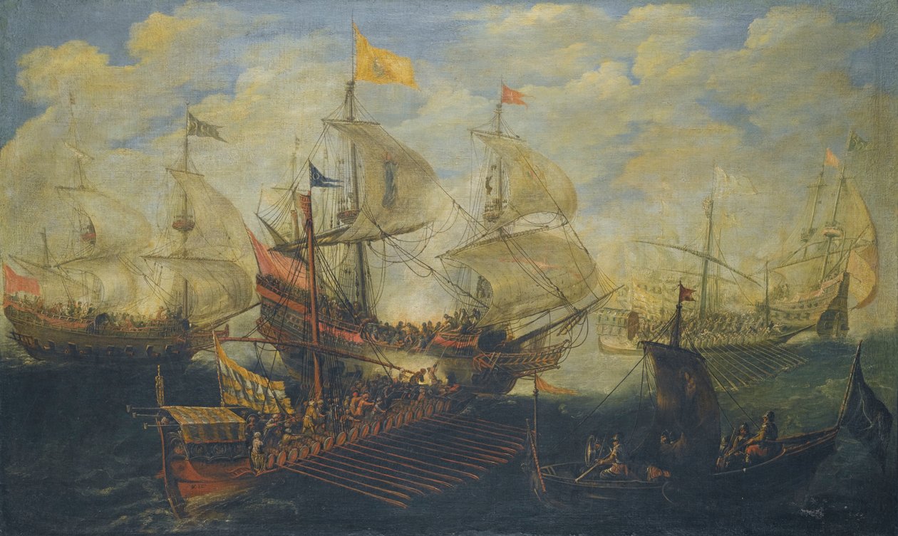 Naval Battle Between Turks and Christians by Andries van Eertvelt