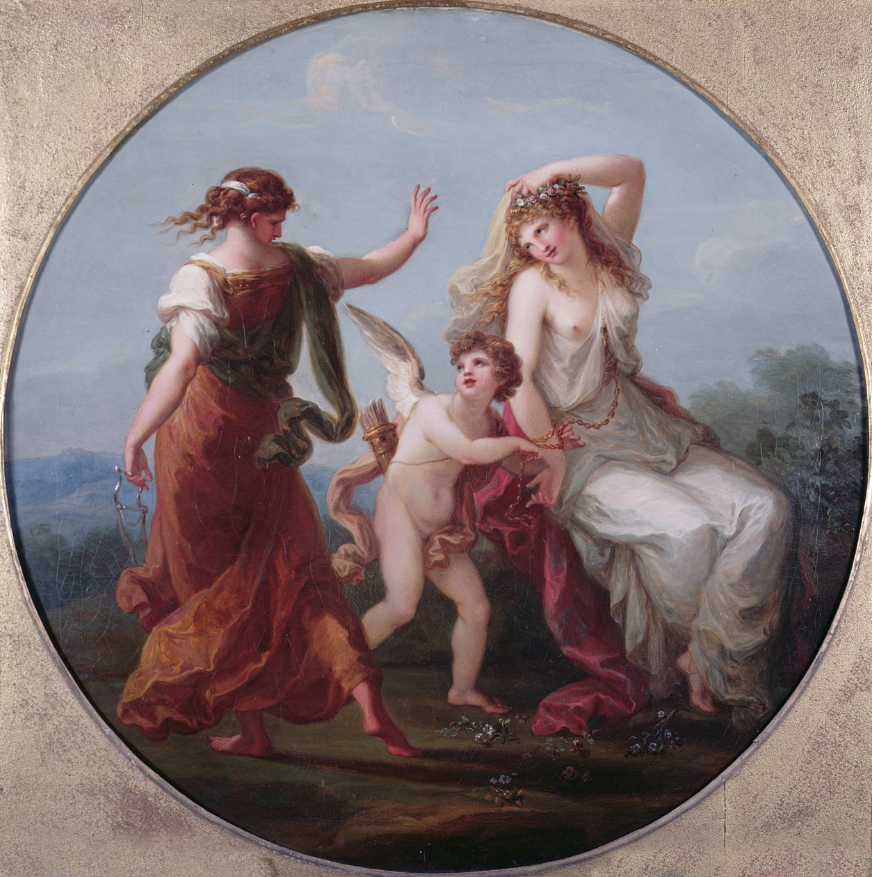 Love Conquering Prudence by Angelica Kauffmann
