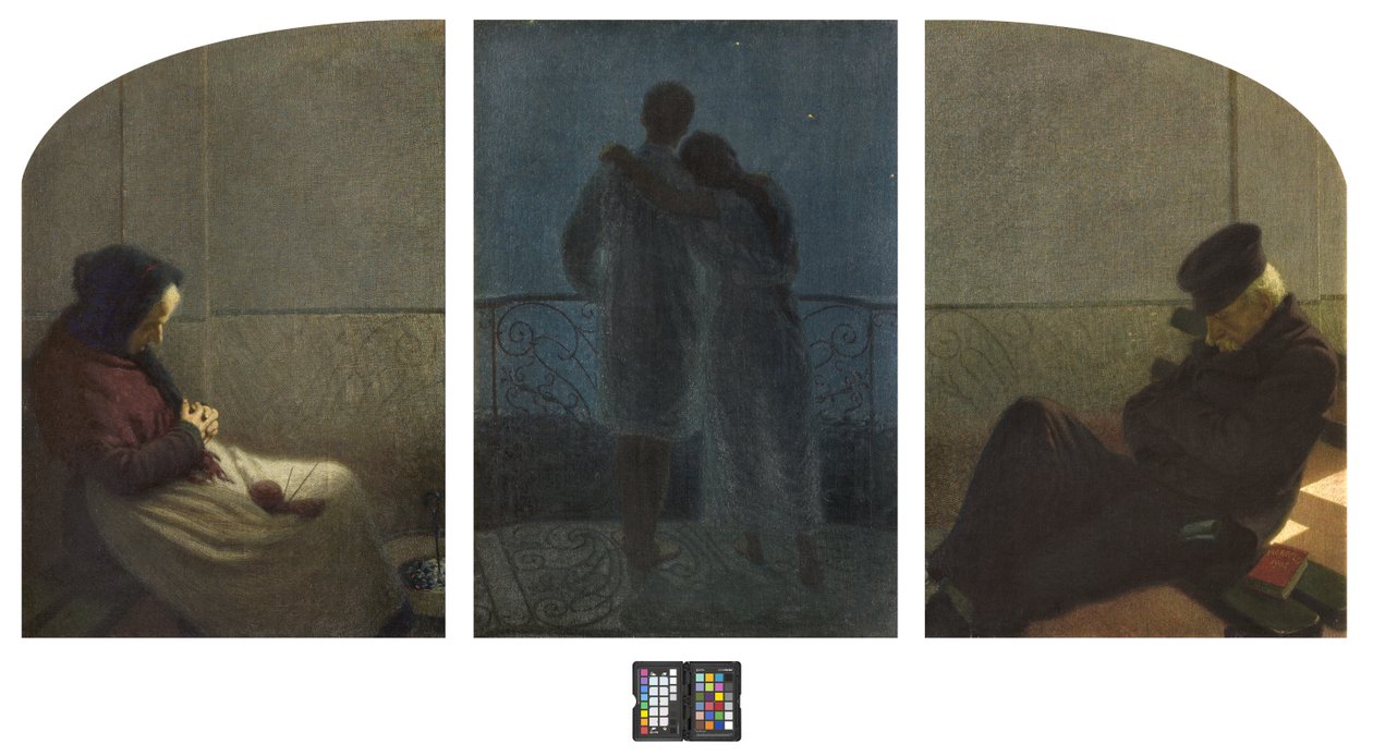 Between Dream and Reality? by Angelo Morbelli