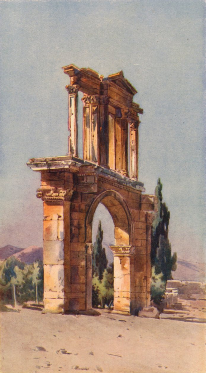 Arch of Hadrian, Athens by Angelos Giallinos