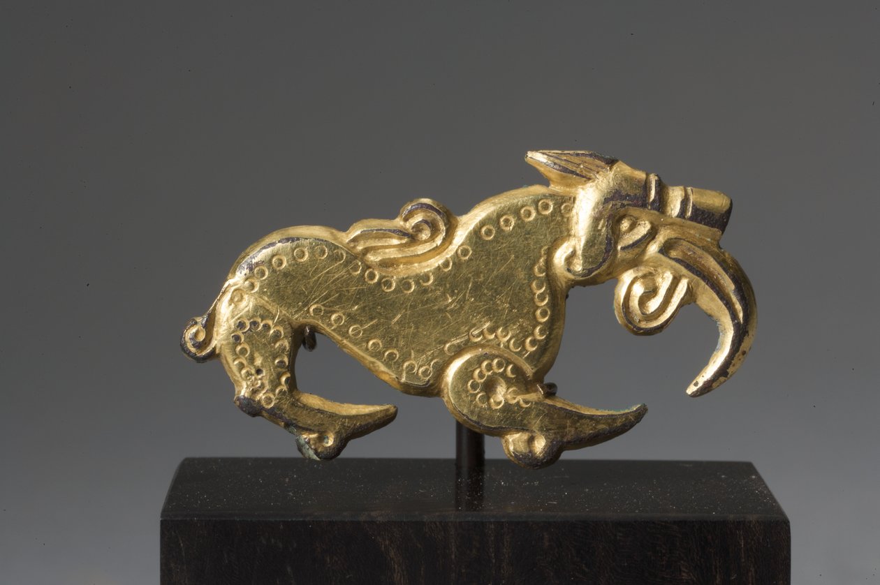 Zoomorphic belt fitment by Anglo Saxon