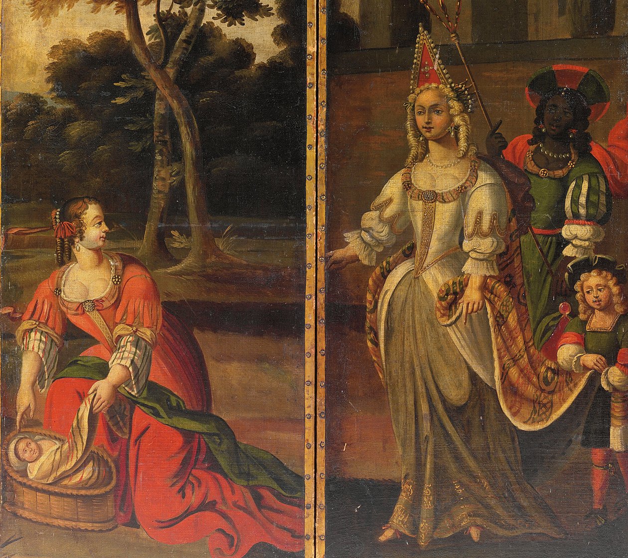 Four-Fold Double-Sided Screen by Anglo Flemish School