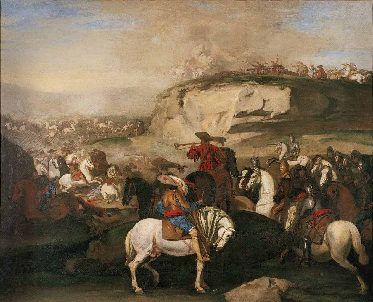 Battle Scene by Aniello Falcone