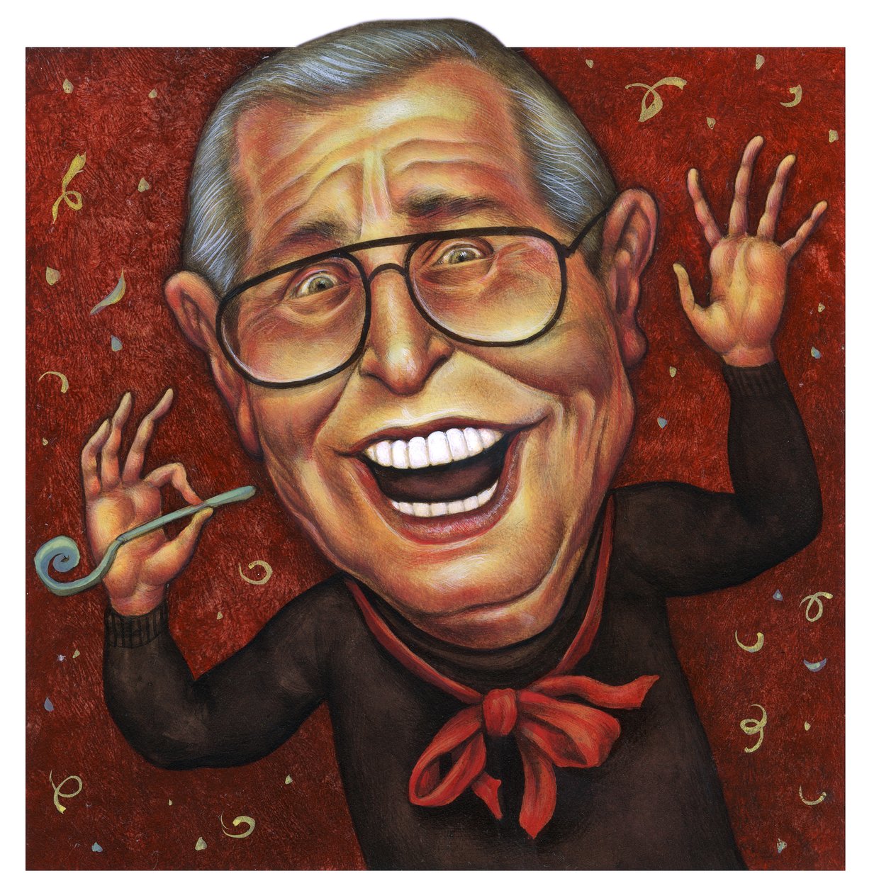 Milton Berle by Anita Kunz