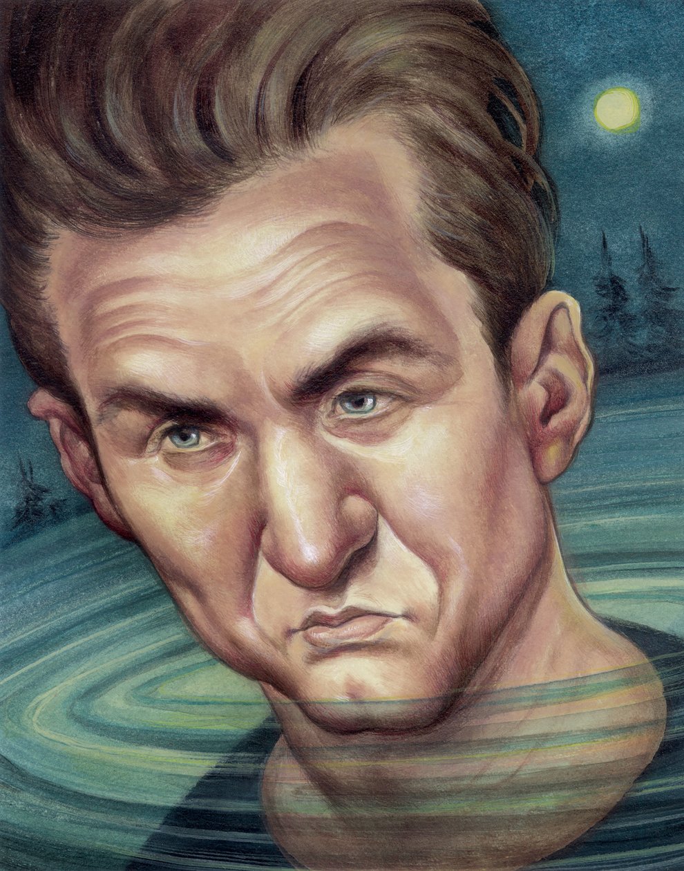 Sean Penn by Anita Kunz
