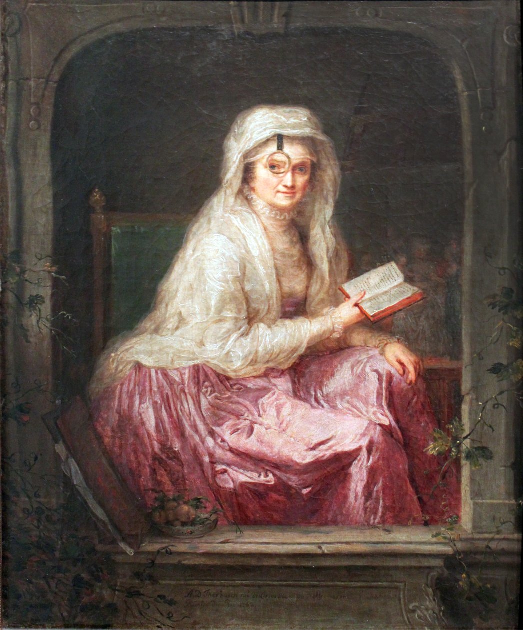 Self-Portrait with Monocle by Anna Dorothea Therbusch