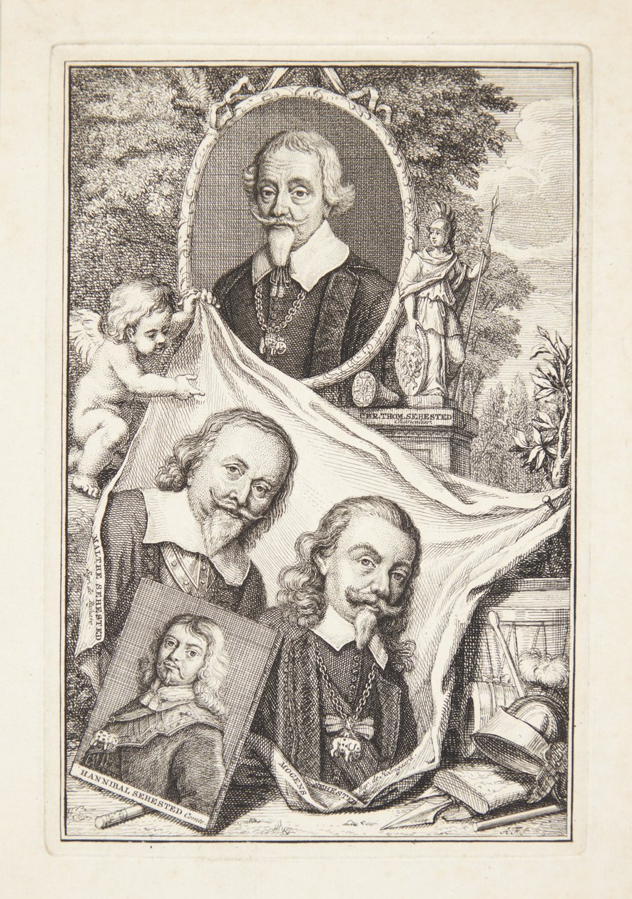 Group Portrait of Members of the Sehested Family by Anna Folkema