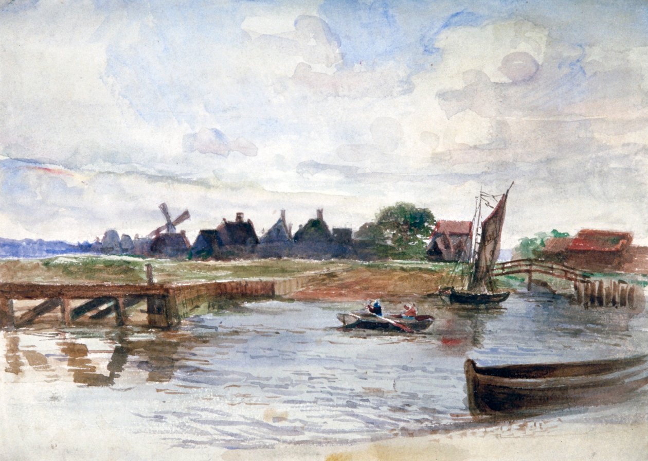 River Scene by Anna Lea Merritt
