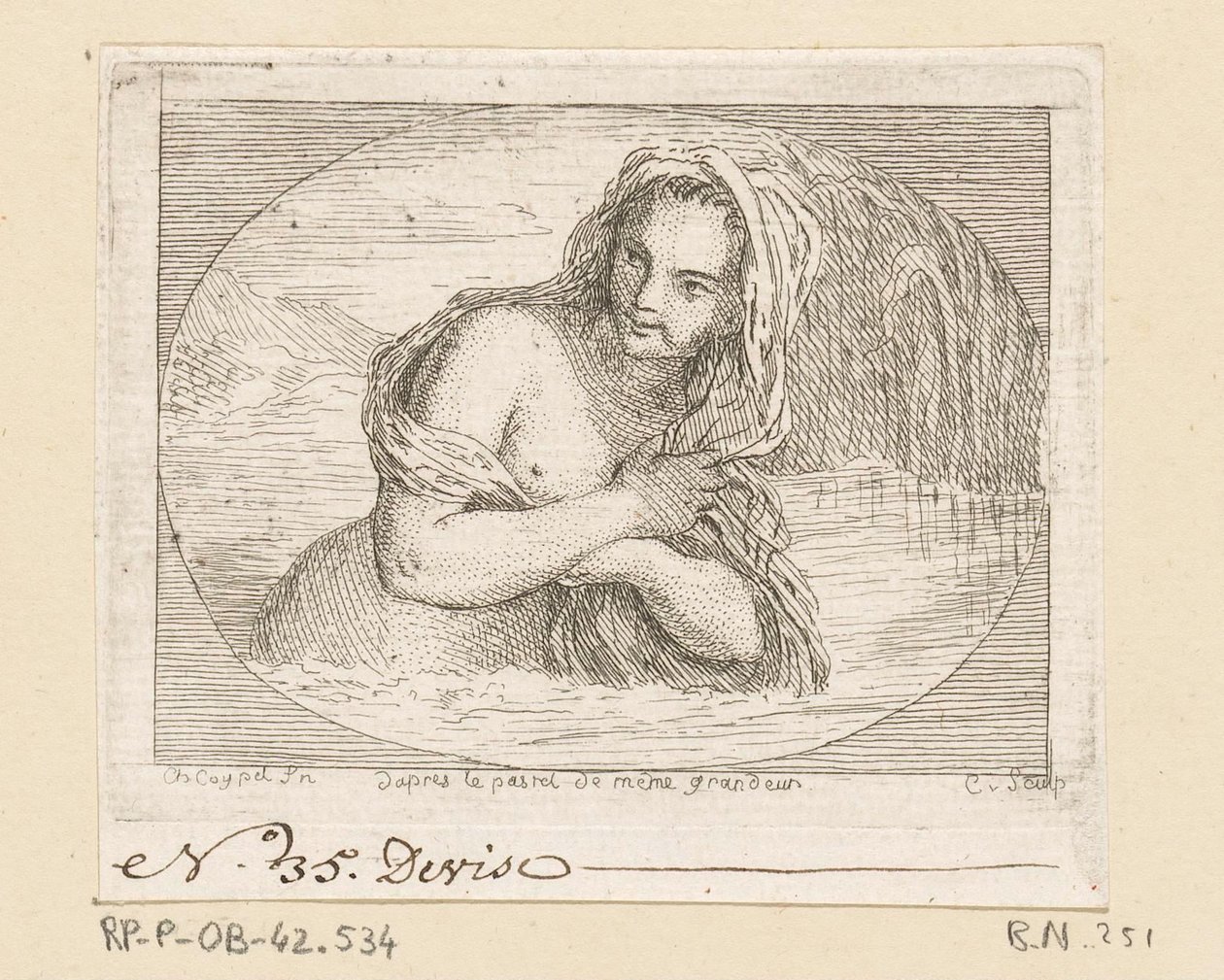 Woman Bathing in a River by Anne Claude Philippe Caylus