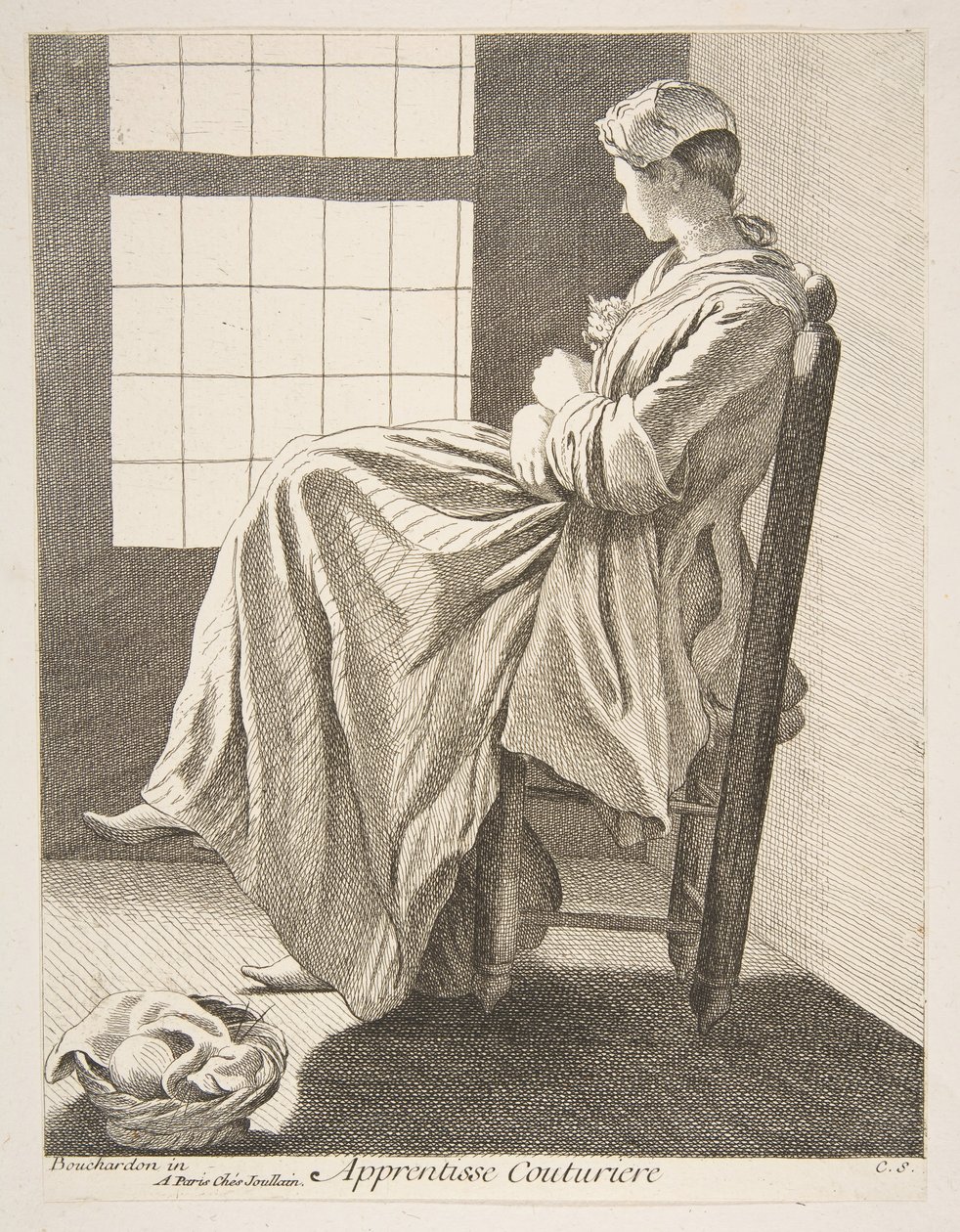 Sewing Apprentice by Anne Claude Philippe de Caylus