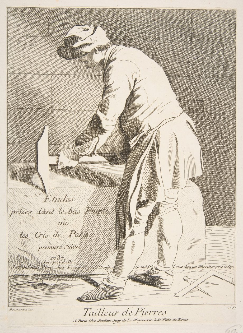 Stone Cutter by Anne Claude Philippe de Caylus