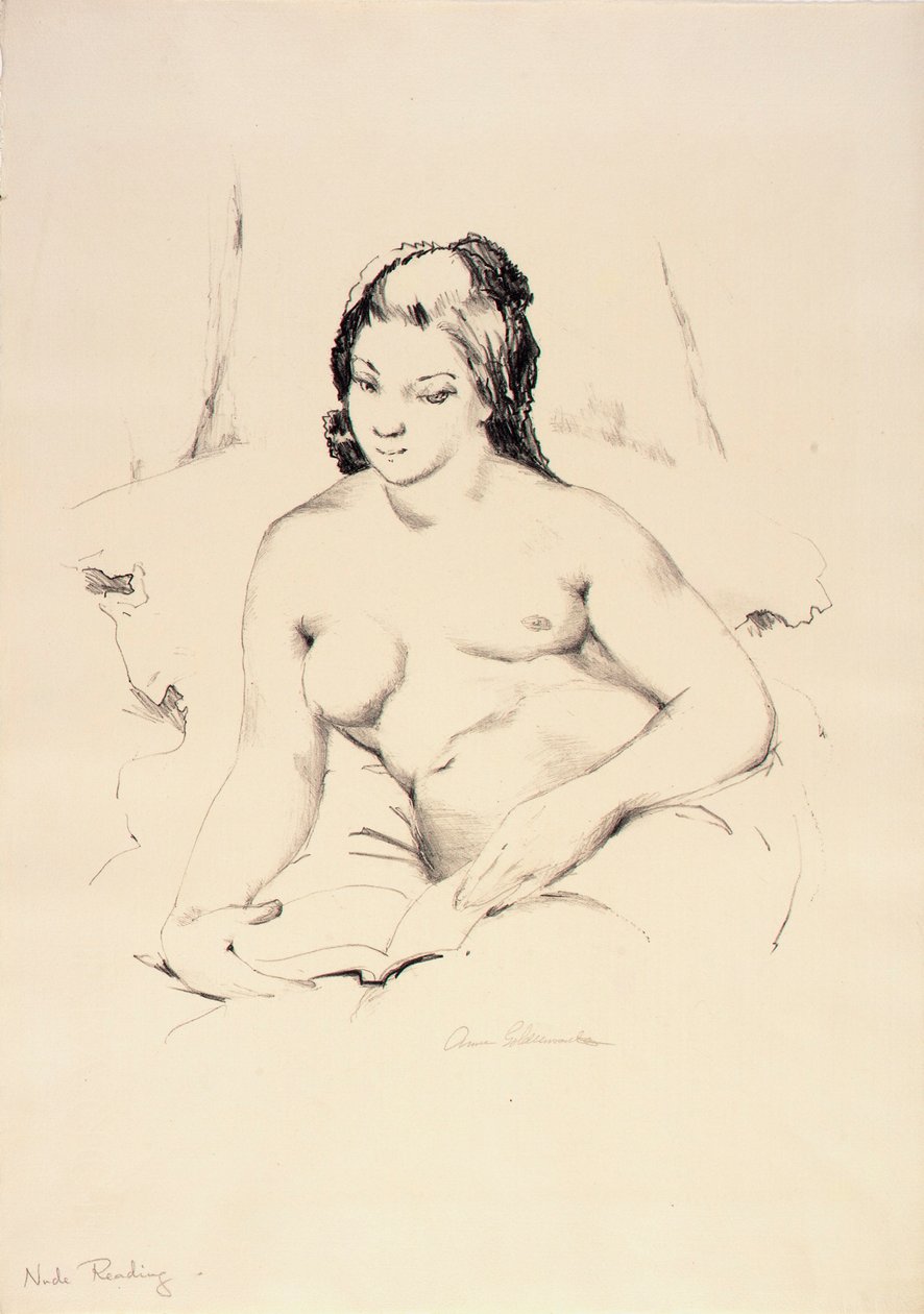 Nude Reading by Anne Goldthwaite