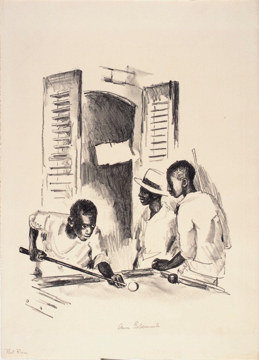 Pool Room by Anne Goldthwaite
