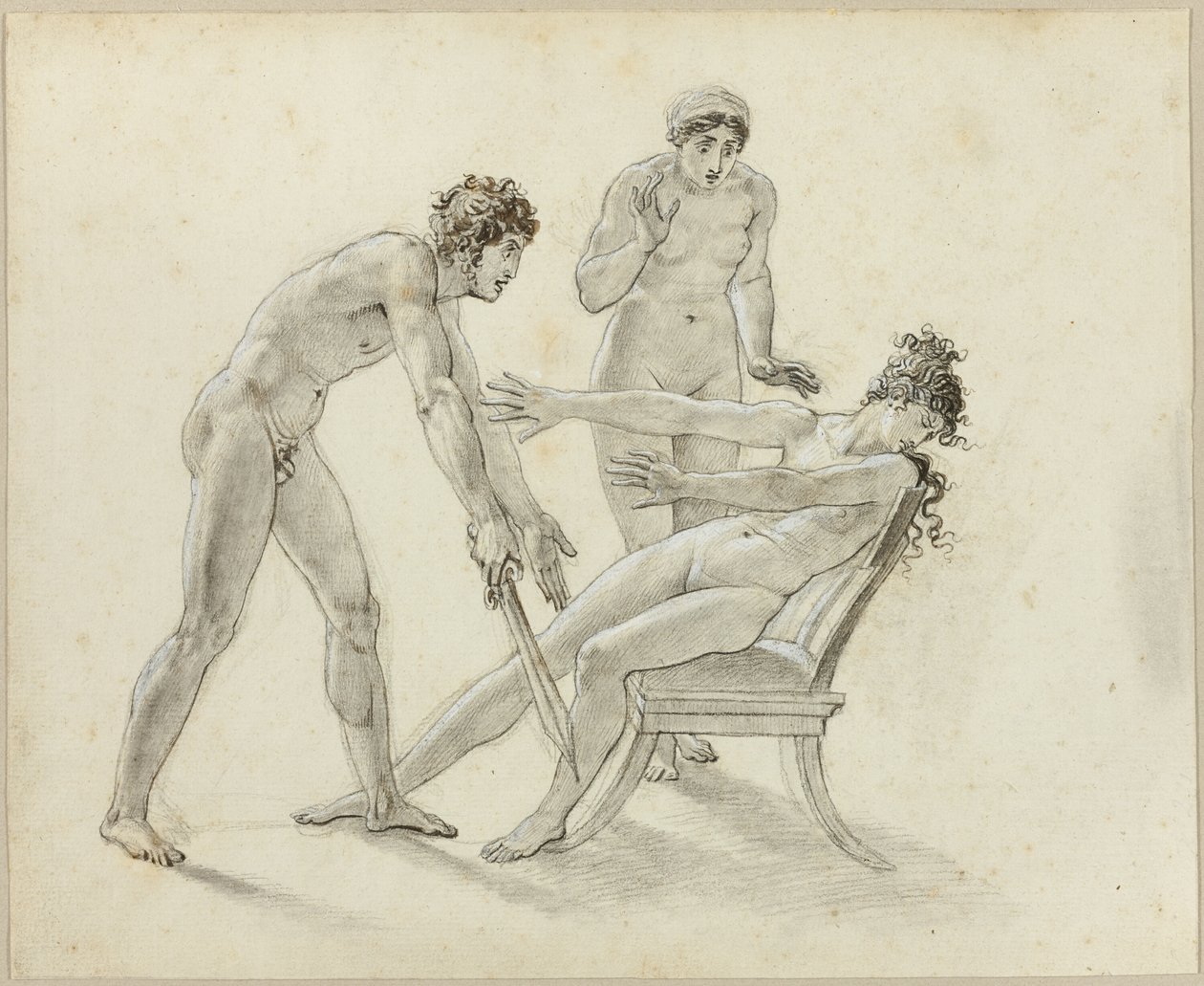 Hermione Rejecting Orestes by Anne Louis Girodet de Roussy Trioson