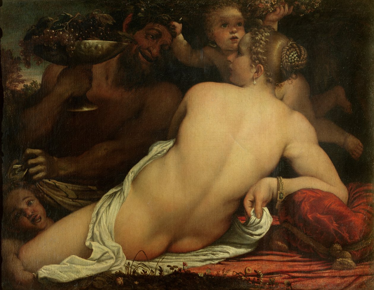 A Bacchante by Annibale Carracci