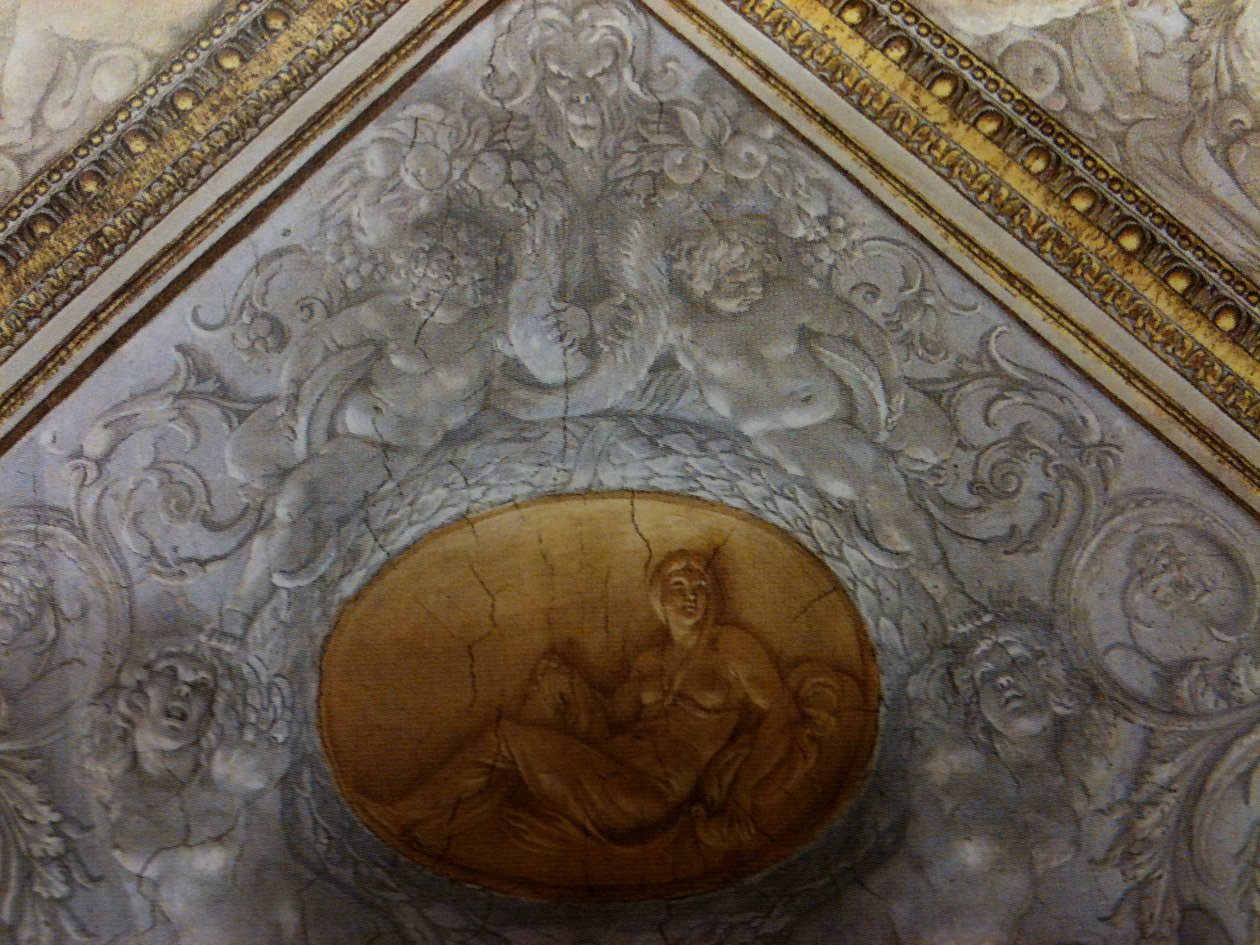 Camerino Farnese, Ceiling (detail) by Annibale Carracci