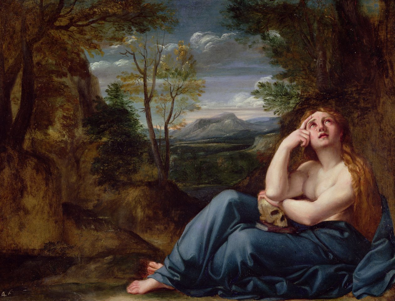 Mary Magdalene in a Landscape, c.1599 by Annibale Carracci
