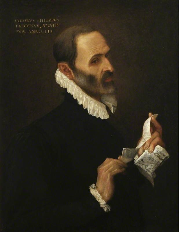 Portrait of Giacomo Filippo Turrini by Annibale Carracci