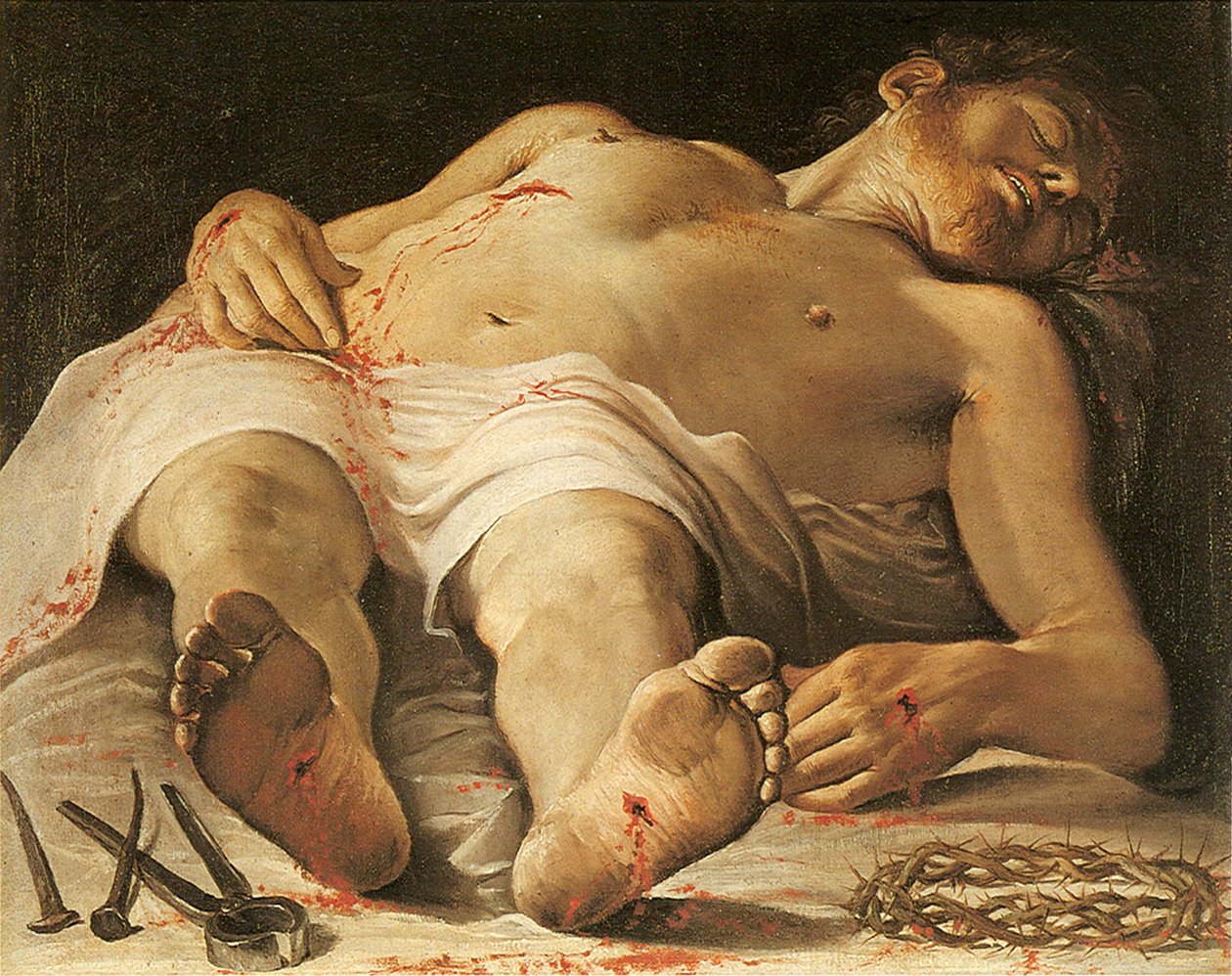 The Dead Christ by Annibale Carracci