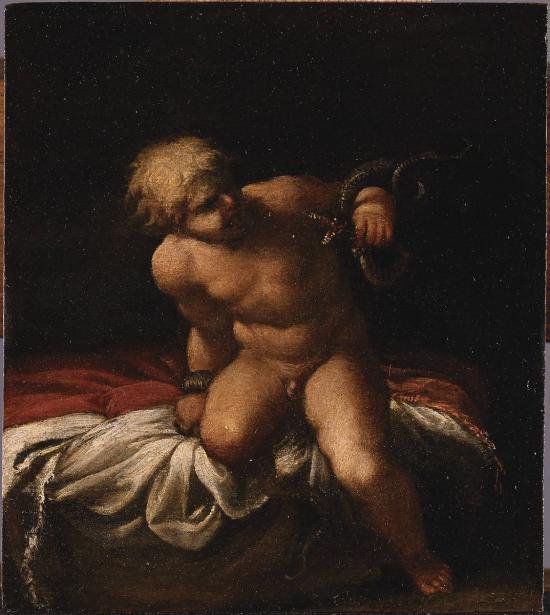 The Infant Hercules Strangling Serpents by Annibale Carracci