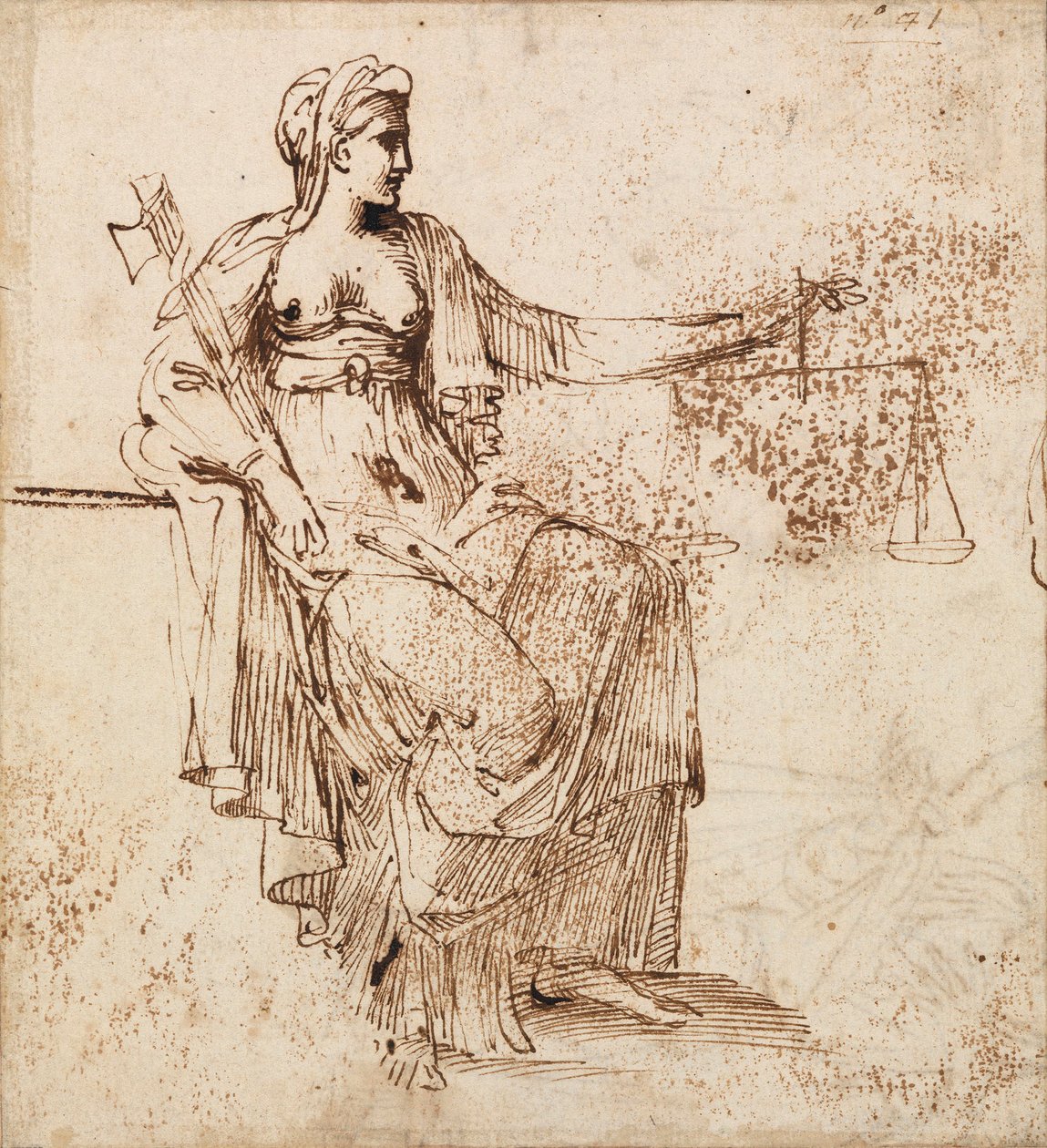 Justice by Annibale Carracci