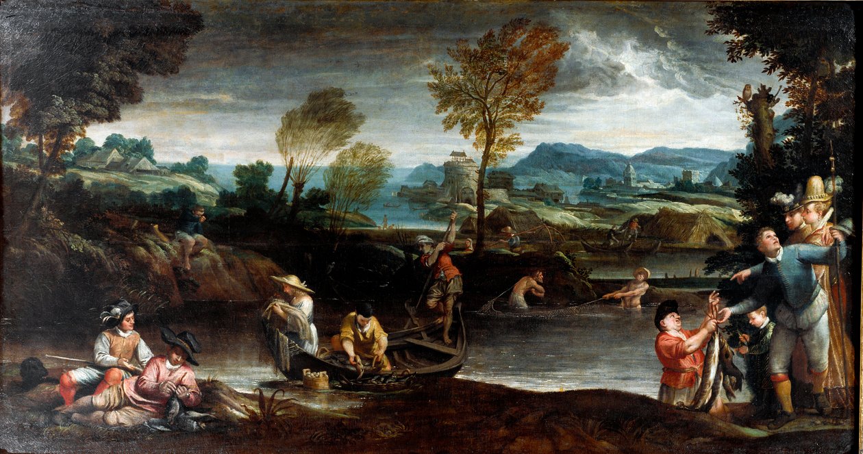 Fishing by Annibale Carracci
