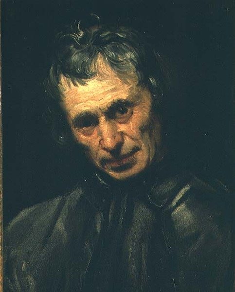 Head of an old man by Annibale Carracci