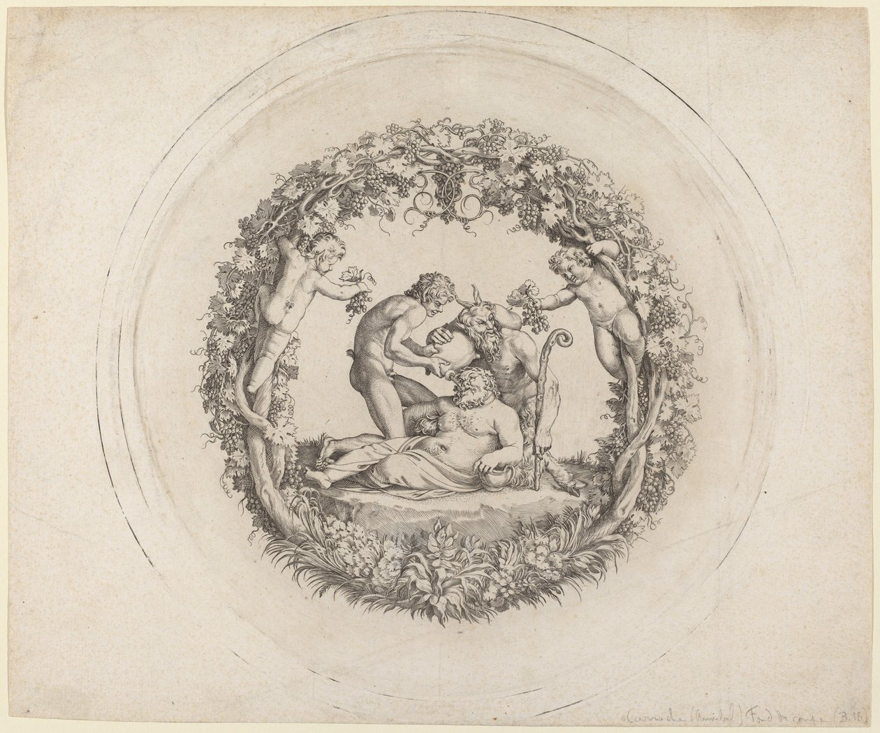 The Drunken Silenus ("The Tazza Farnese") by Annibale Carracci