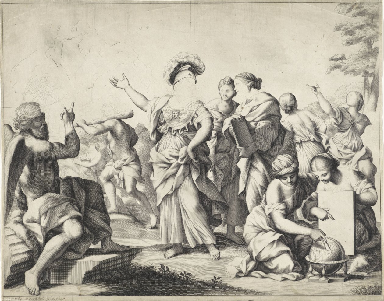 Allegory with Minerva by Anonymous