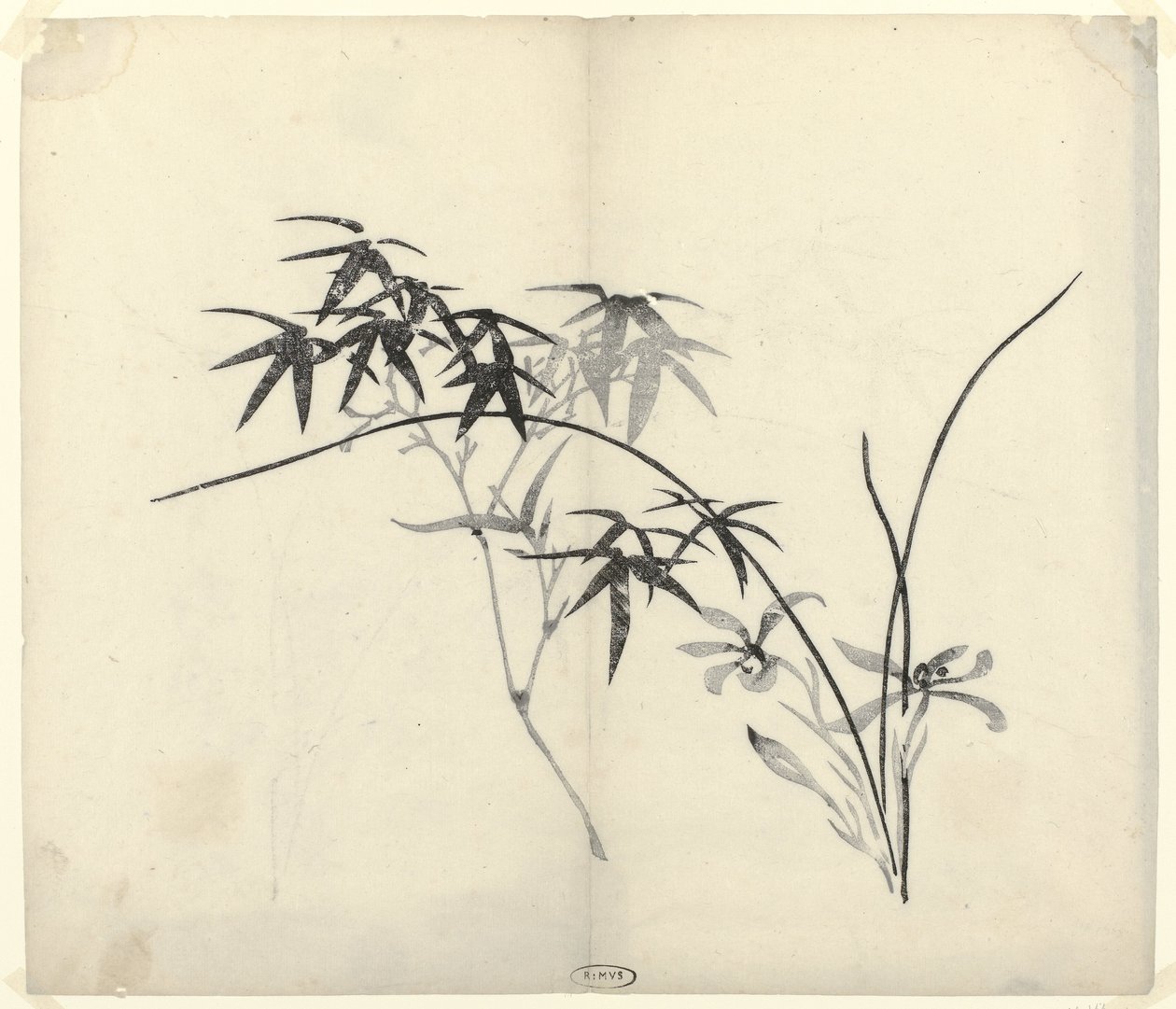 Bamboo and Orchids by Anonymous