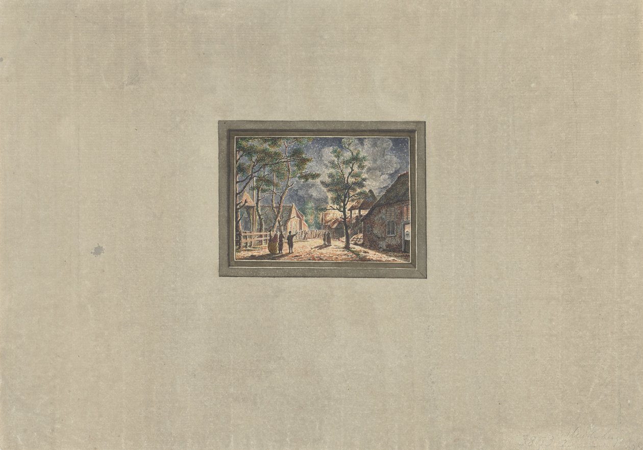 Fire in Muiderberg, 1746 by Anonymous