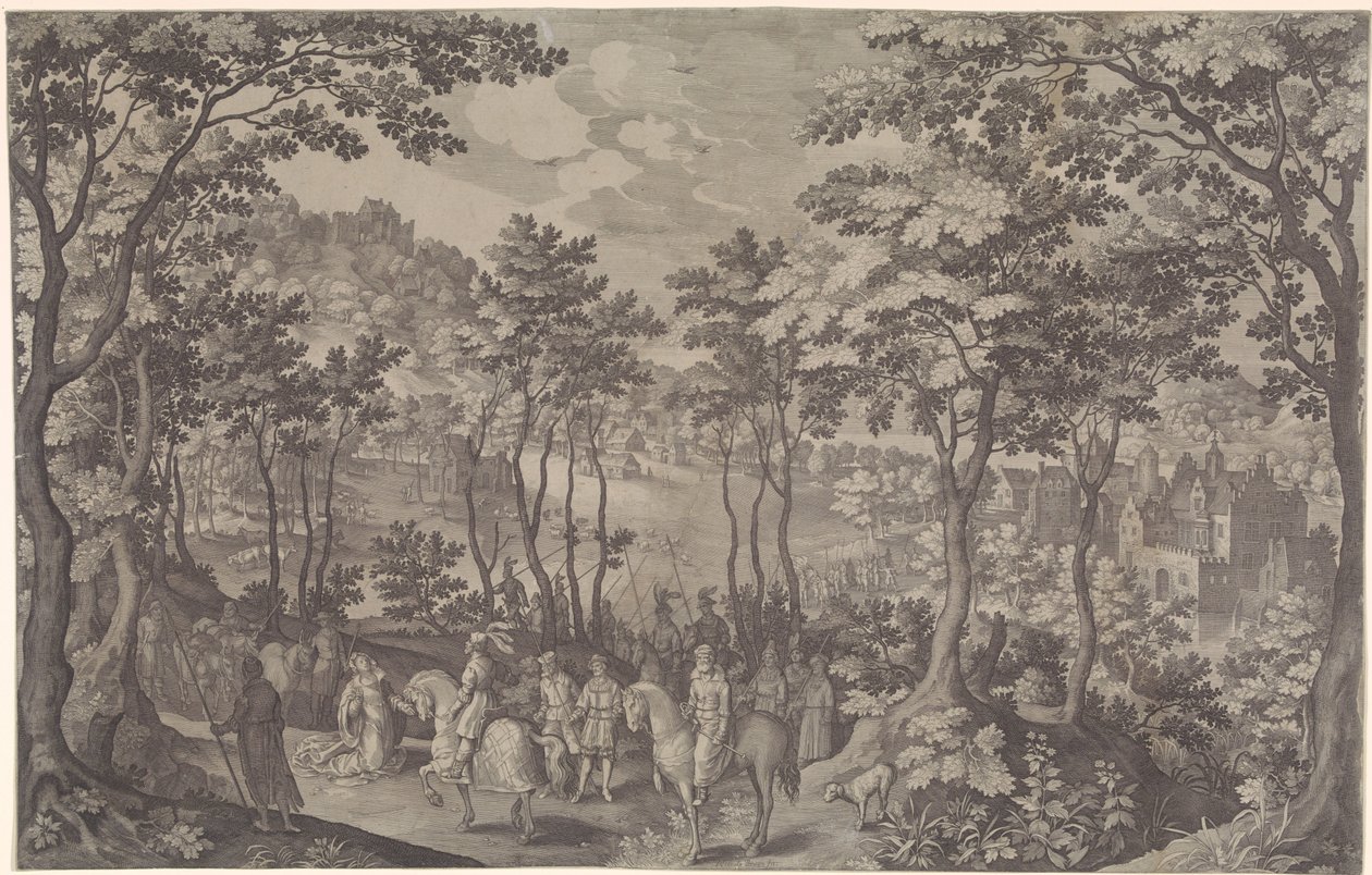 David and Abigail by Anonymous