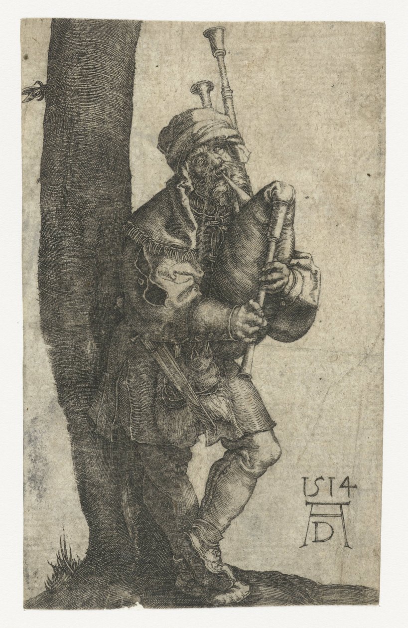 The Bagpipe Player by Anonymous